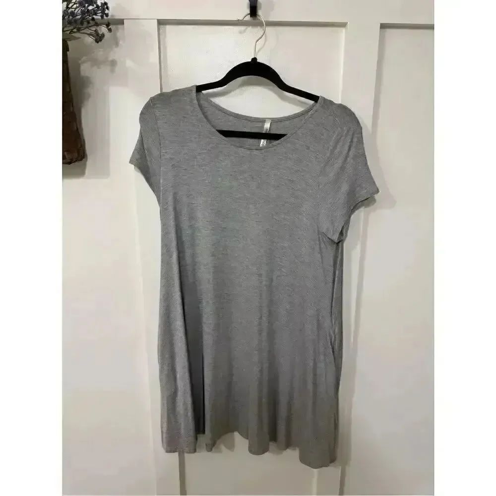 mittoshop Gray Short Sleeve Dress